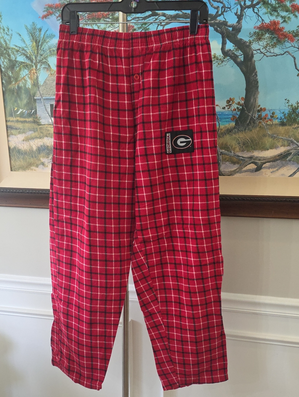 Georgia Red Plaid Flannel Pajama Pants